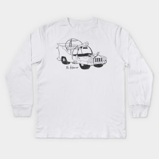 The Homer - Powell Motors Car Design Sketch Kids Long Sleeve T-Shirt